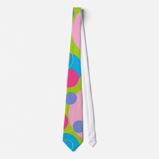 Retro Candy Pink Tie Krawatte (Vorderseite)