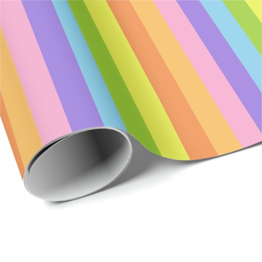 Retro Candy Stripe Geschenkpapier (Rolleneckpunkt)