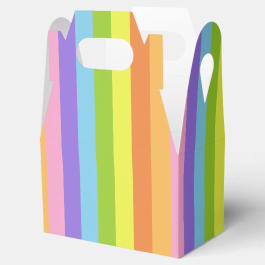 Retro Candy Stripe Geschenkschachtel (Geöffnet)