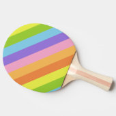 Retro Candy Stripe Tischtennis Schläger (Seitenansicht)