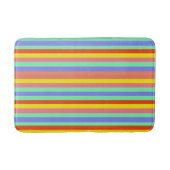 Retro Candy Stripes Badematte (Vorderseite)