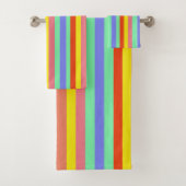 Retro Candy Stripes Badhandtuch Set (Insitu)