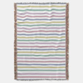 Retro Candy Stripes Decke (Vorderseite Vertikal)