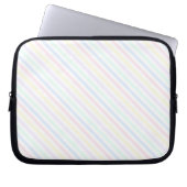Retro Candy Stripes Diagonal Pinstripes 30 cm Laptopschutzhülle (Vorderseite)