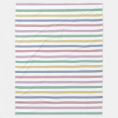 Retro Candy Stripes Fleecedecke (Vorderseite)