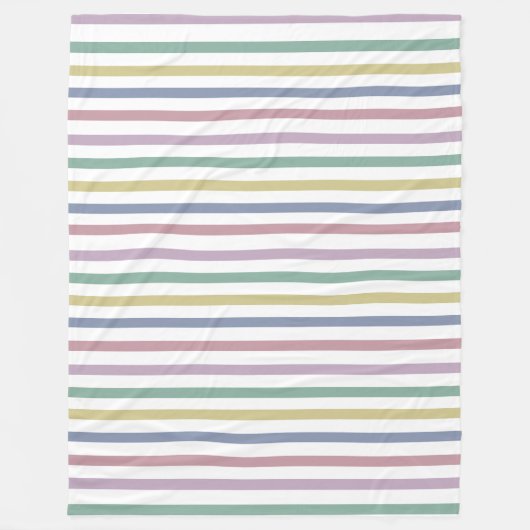 Retro Candy Stripes Fleecedecke (Vorderseite)