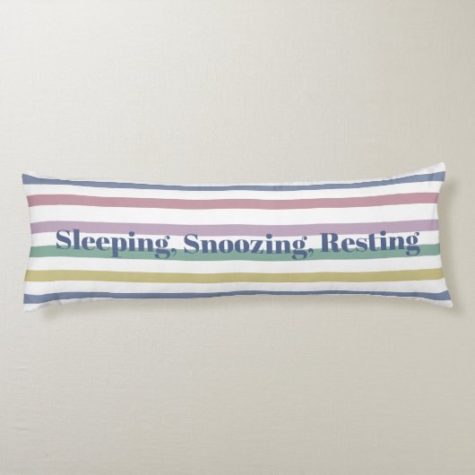 Retro Candy Stripes Seitenschläferkissen (Rückseite)