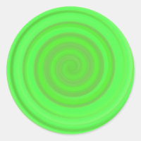 Retro Candy Swirl in Lime Green