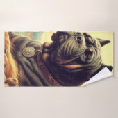 Retro Cane Corso Painting Badehandtuch (Badehandtuch)