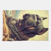 Retro Cane Corso Painting Geschirrtuch (Horizontal)