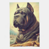 Retro Cane Corso Painting Geschirrtuch (Vertikal)