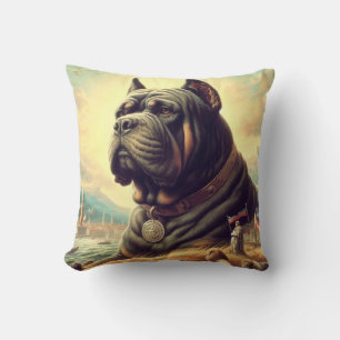 Retro Cane Corso Painting Kissen