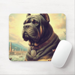 Retro Cane Corso Painting Mousepad