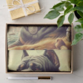 Retro Cane Corso Painting Seidenpapier (Geschenk)