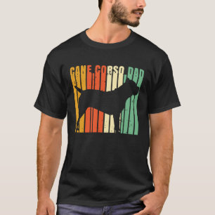 Retro Cane Corso Vater Niedlicher italienischer Ma T-Shirt