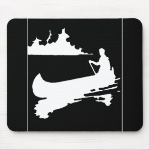 Retro Canoe-Silhouette Mousepad