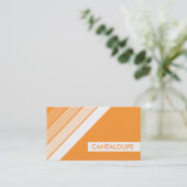Retro CANTALOUPE Visitenkarte (Stehend Vorderseite)