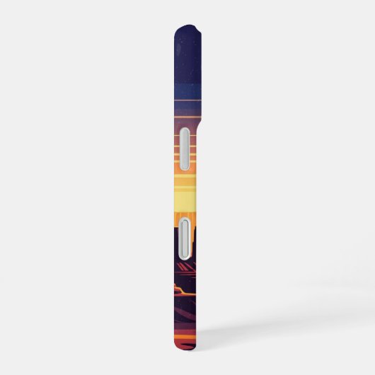 Retro Canyon Layers iPhone 16 Hülle (Rechte Seite)