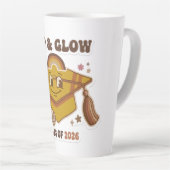 Retro Cap & Glow Abschlussklasse 2026 Milchtasse (Rechte Ecke)