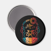 Retro Cape Cod Bike Trail Magnet (Vorderseite/Rückseite)