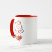 Retro Cape Cod Bike Trail Tasse (Vorderseite Links)