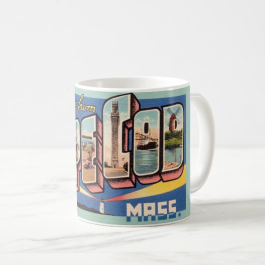 Retro Cape Cod Coffee Tasse (VorderseiteRechts)