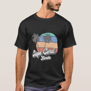 Retro Cape Coral Florida Fl Vintag Beach Surf T-Shirt