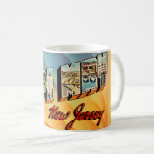 Retro Cape May NJ Postcard Kaffeetasse (VorderseiteRechts)