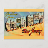 Retro Cape May NJ Postcard Postkarte (Vorderseite)