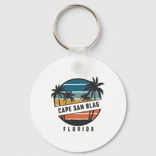 Retro Cape San Blas Florida Surfbrett Surfen  Schlüsselanhänger