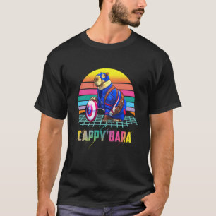 Retro Cappy'bara Nagetier Tier Humor T-Shirt