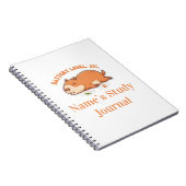 Retro Capybara Akkustand 1% Notizbuch Notizblock (Rechte Seite)