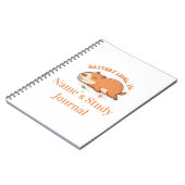 Retro Capybara Akkustand 1% Notizbuch Notizblock (Linke Seite)