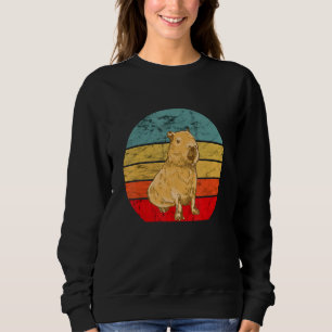 Retro Capybara Capybara Nagetier Tier Capybara Sweatshirt