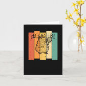 Retro Capybara Shuttle - Vintag Badminton Badminb Karte (Gelbe Blume)