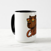 Retro Capybara Tasse (Vorderseite Links)