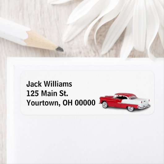 Retro Car auf Weiß (Insitu)