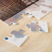 Retro Car & Blooming Boutique Scene Puzzle (Seite)