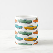 Retro Car Fifties Stilmuster Kaffeetasse (Mittel)
