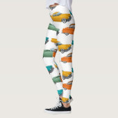 Retro Car Fifties Stilmuster Leggings (Links)