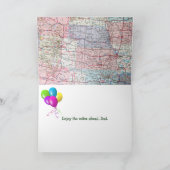 Retro Car für Vaters Geburtstag Karte (Innenseite)