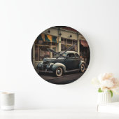 Retro Car Große Wanduhr (Zuhause)