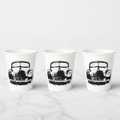 Retro Car Pappbecher