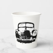 Retro Car Pappbecher (Vorderseite)