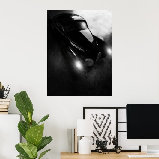 Retro Car Poster (Heimbüro)