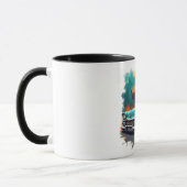 Retro Car Skyline Vibes Coffee Cup Tasse (Links)