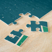 Retro Car Weihnachtsbaum Muster Puzzle (Seite)