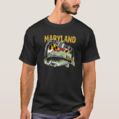 Retro Carabiner Maryland Fishing T-Shirt (Vorderseite)