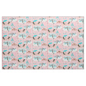 Retro Caravan Camping Niedlich P Stoff (Fat Quarter (45,7 x 55,9 cm))