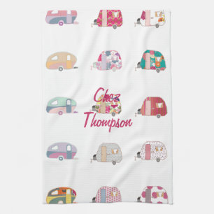 Retro Caravan Eigentümer Küchentücher